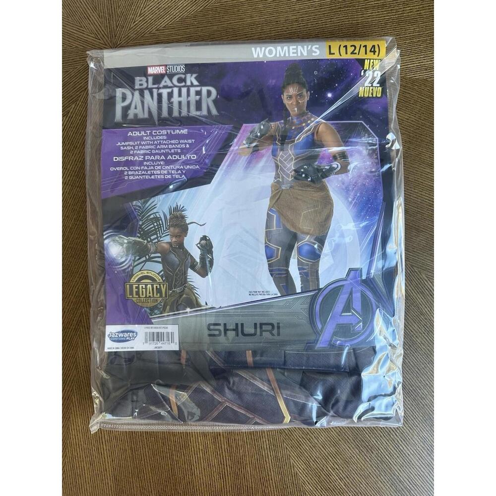 NEW Black Panther Shuri  Marvel Women's Halloween Costume Women's Large (12/14)
